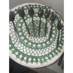 13 Oneida Oneidacraft Deluxe LASTING ROSE Stainless Iced Tea Spoons Table